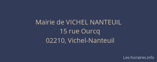 Mairie de VICHEL NANTEUIL