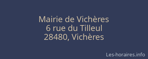 Mairie de Vichères