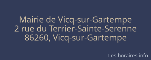 Mairie de Vicq-sur-Gartempe