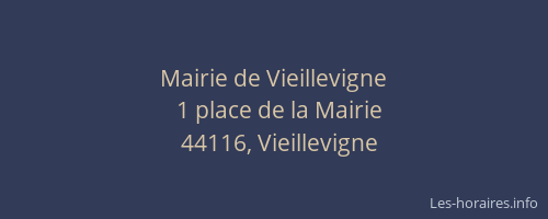 Mairie de Vieillevigne