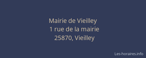 Mairie de Vieilley