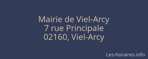 Mairie de Viel-Arcy