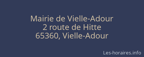 Mairie de Vielle-Adour
