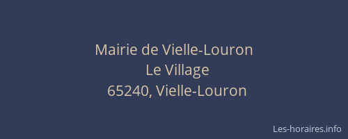 Mairie de Vielle-Louron