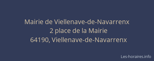 Mairie de Viellenave-de-Navarrenx