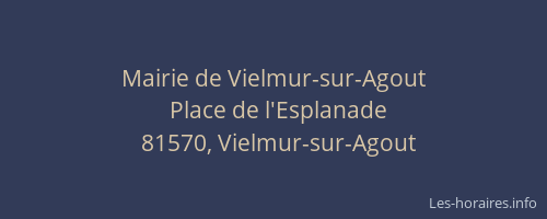 Mairie de Vielmur-sur-Agout
