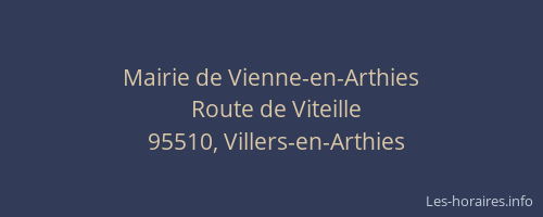 Mairie de Vienne-en-Arthies