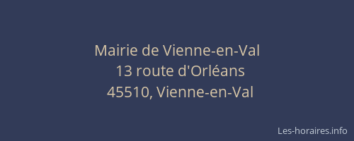 Mairie de Vienne-en-Val