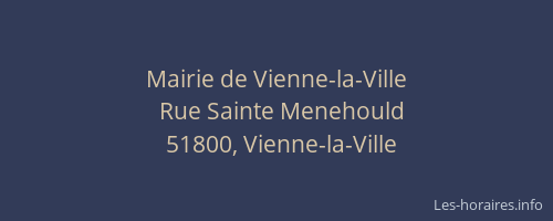 Mairie de Vienne-la-Ville