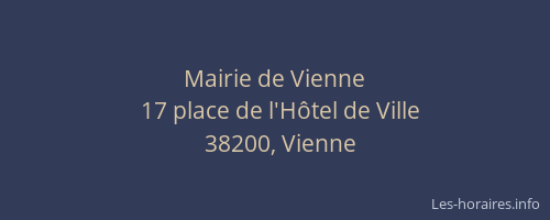 Mairie de Vienne