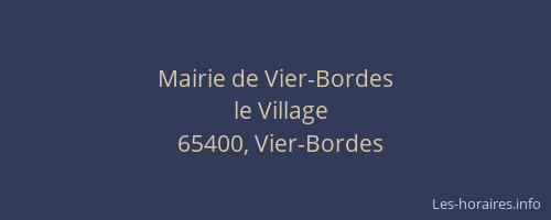 Mairie de Vier-Bordes