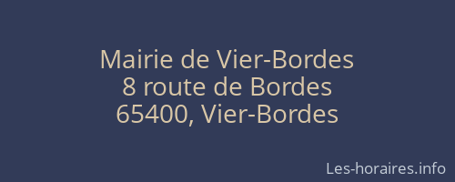 Mairie de Vier-Bordes
