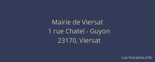 Mairie de Viersat