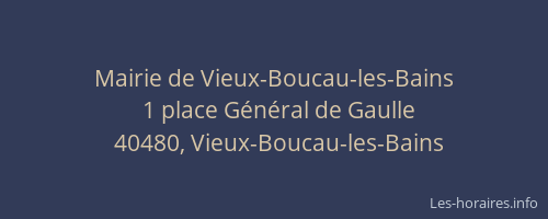Mairie de Vieux-Boucau-les-Bains