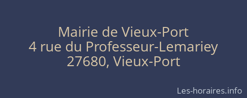 Mairie de Vieux-Port
