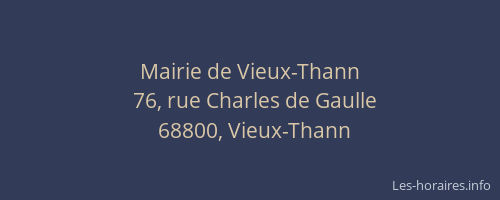 Mairie de Vieux-Thann