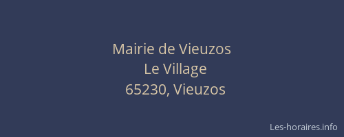 Mairie de Vieuzos