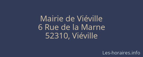 Mairie de Viéville
