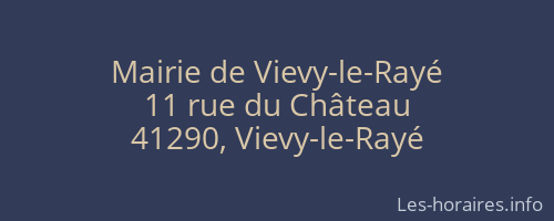 Mairie de Vievy-le-Rayé