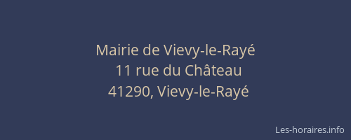 Mairie de Vievy-le-Ray&eacute;