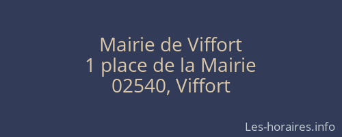 Mairie de Viffort