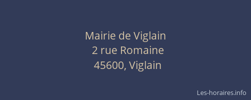 Mairie de Viglain