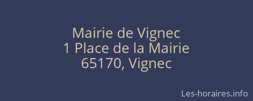 Mairie de Vignec