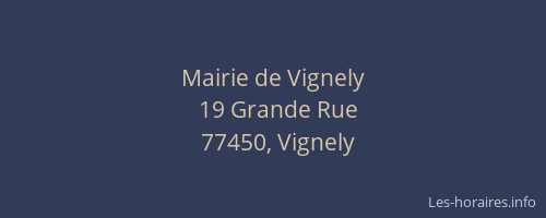 Mairie de Vignely