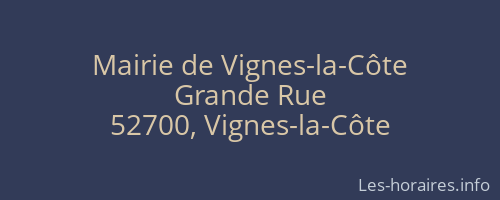 Mairie de Vignes-la-Côte
