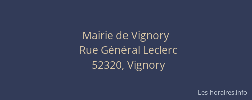 Mairie de Vignory