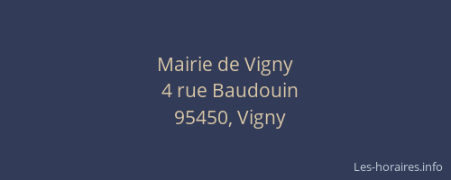 Mairie de Vigny