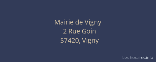 Mairie de Vigny
