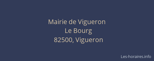 Mairie de Vigueron