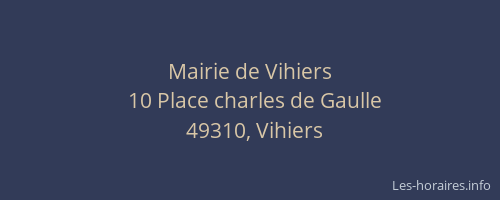 Mairie de Vihiers