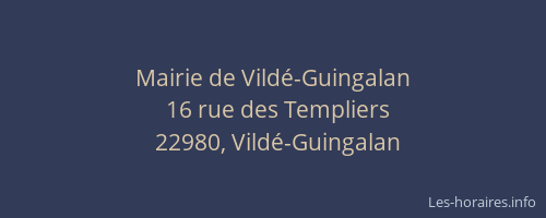 Mairie de Vildé-Guingalan