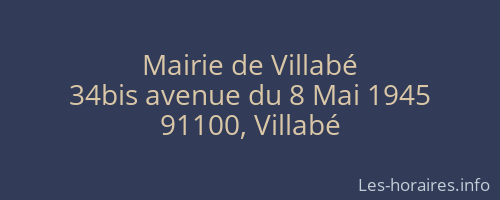 Mairie de Villabé