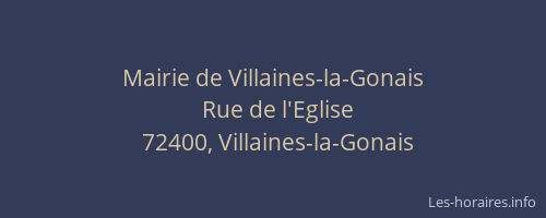 Mairie de Villaines-la-Gonais