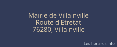 Mairie de Villainville