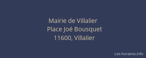 Mairie de Villalier