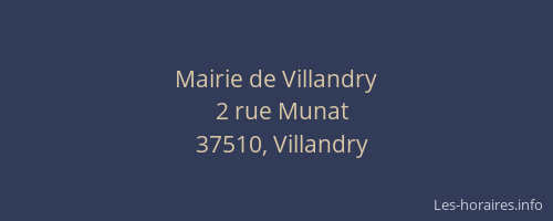 Mairie de Villandry