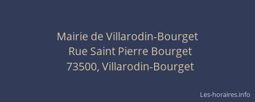 Mairie de Villarodin-Bourget