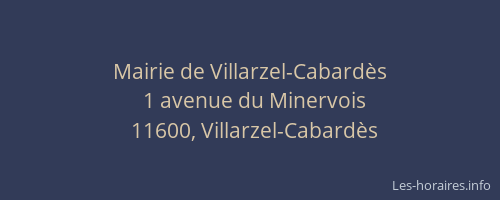Mairie de Villarzel-Cabardès
