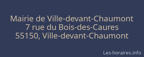 Mairie de Ville-devant-Chaumont