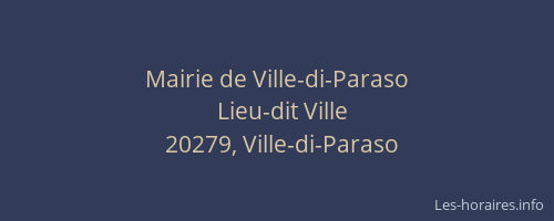 Mairie de Ville-di-Paraso