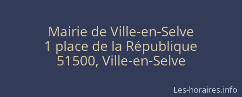 Mairie de Ville-en-Selve