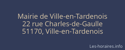 Mairie de Ville-en-Tardenois