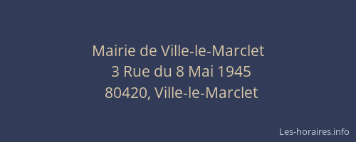 Mairie de Ville-le-Marclet
