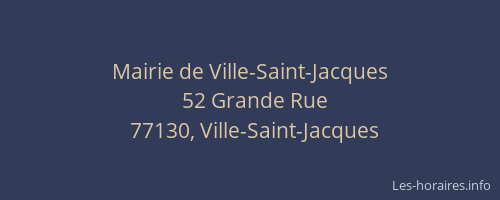 Mairie de Ville-Saint-Jacques