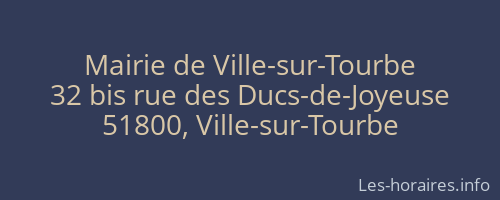 Mairie de Ville-sur-Tourbe