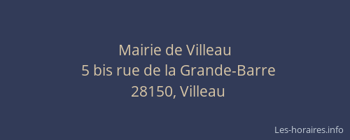 Mairie de Villeau